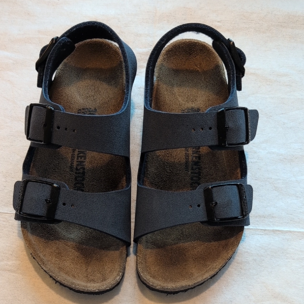 Kids Black Sandals